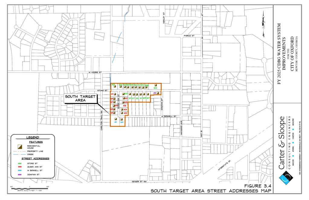 Water System Improvements Target Area Maps